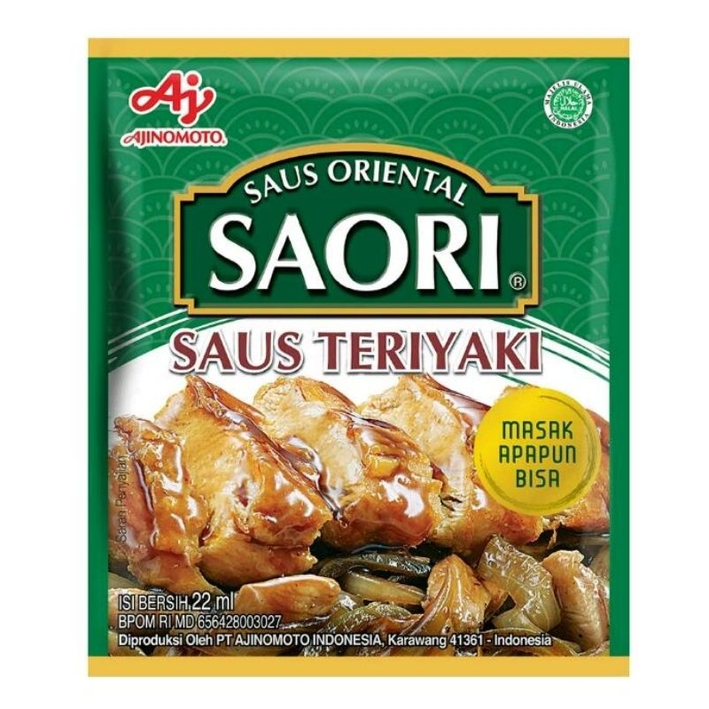 

Saori ®Saus Teriyaki Oriental Sashet 22ml (4 pcs)