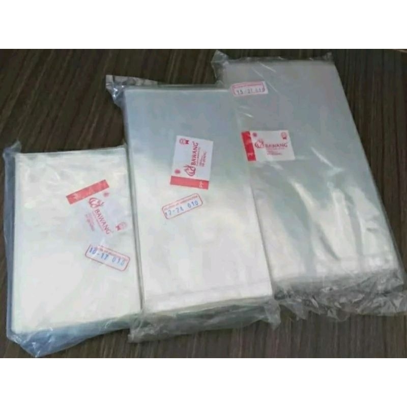 plastik bening tebal (0.8) berbagai ukuran