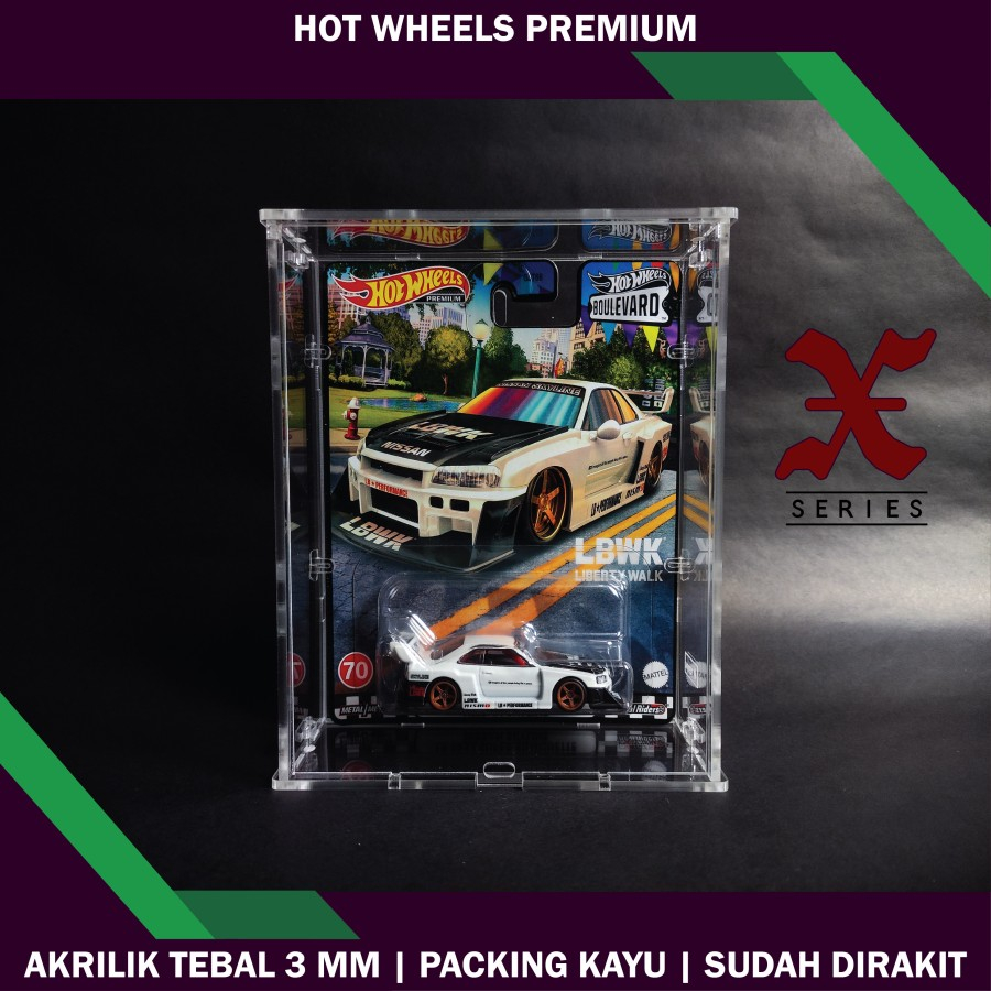 TERRA X Series Akrilik Diecast Display Box 1 64 Hotwheels Premium