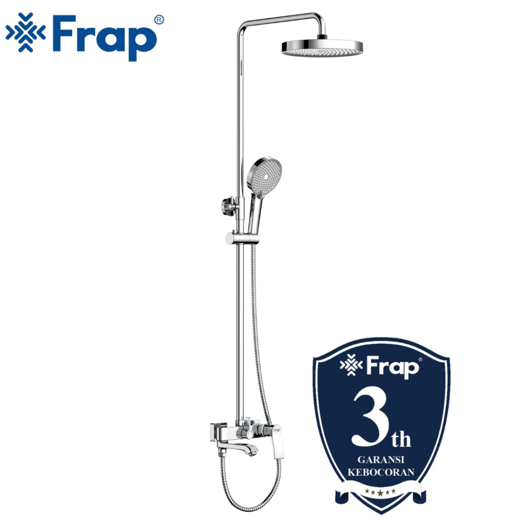 FRAP F2475 Series Paket Lengkap Rain Shower Set Mandi Mixer Air Panas dan Dingin