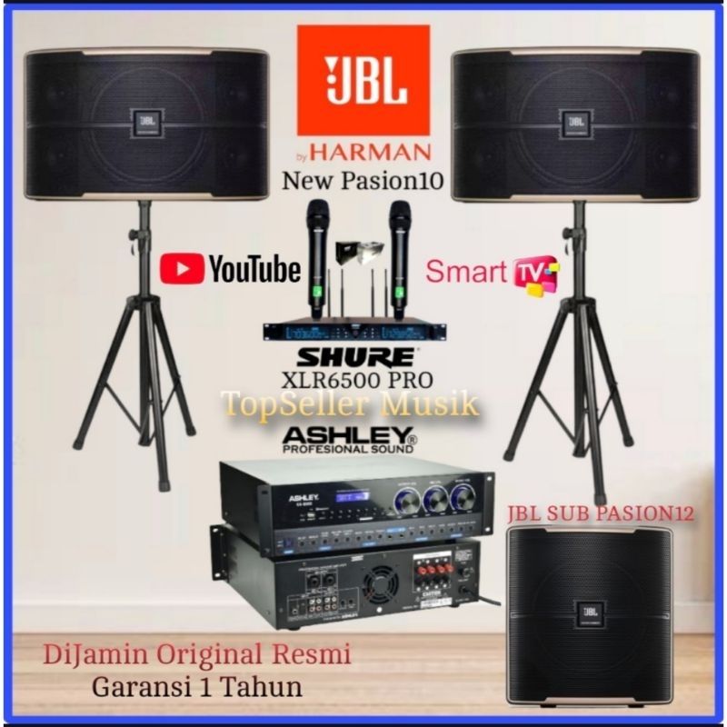 Paket Sound System Karaoke Speaker JBL PASSION 10 Original Sub JBL PASSION12 KARAOKE SMART TV