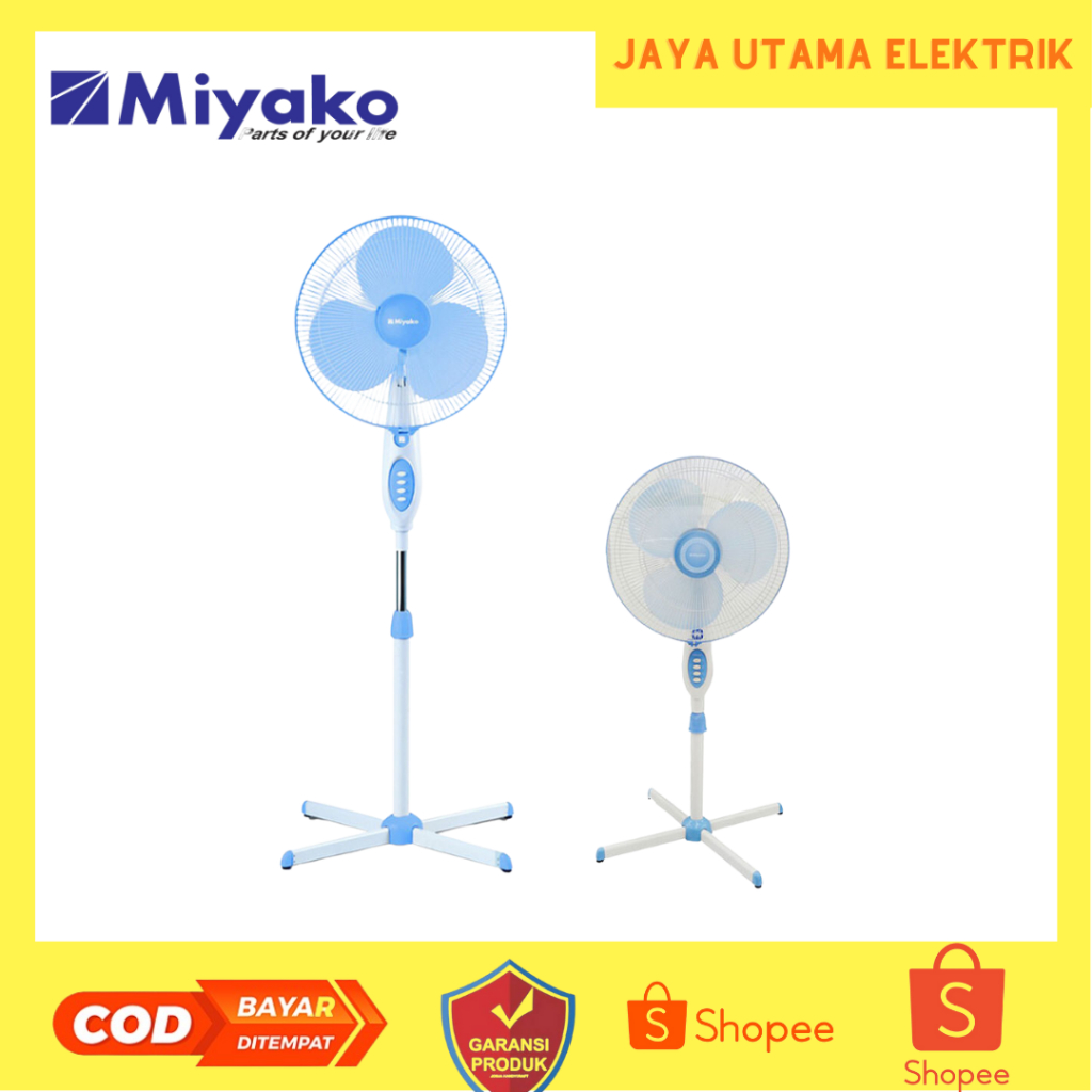 Kipas angin berdiri stand fan 16inc Miyako KAS 1618B PL / KIPAS ANGIN / KIPAS BERDIRI / MIYAKO 1618 