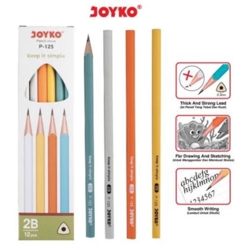 

Pensil JOYKO 2B P-125 (12pcs/1pack)