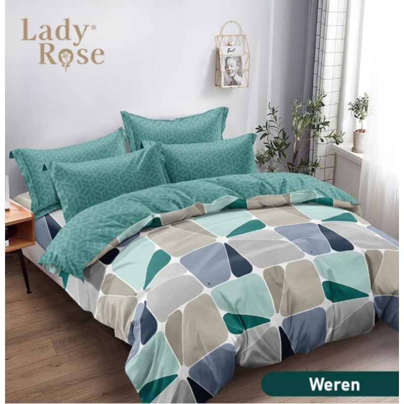 Bedcover Set Lady Rose Flat King 180x200