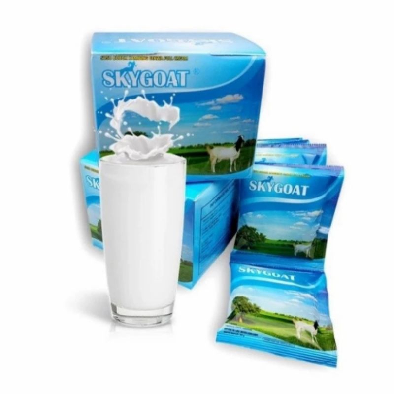 

Susu Kambing Sky Goat 10 Sachet | Susu Kambing Etawa Sky Goat Original | Susu Bubuk 200gr