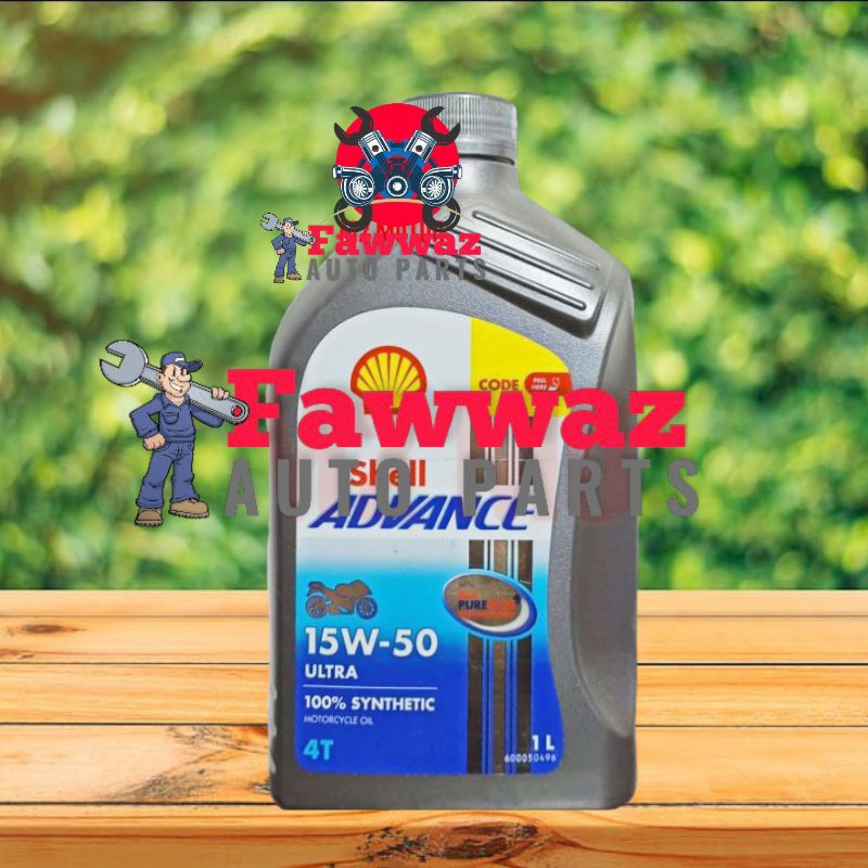 OLI SHELL ADVANCE 15W50 4T ULTRA RACING 1LITER MURAH & BISA COD