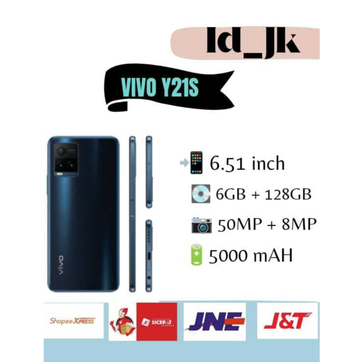 [HP] VIVO Y21s RAM 6/128 - NEW MURAH BERGARANSI