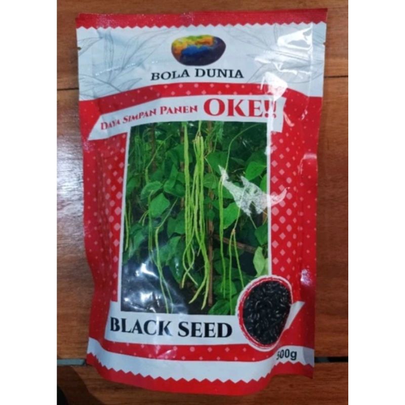 Benih Kacang Panjang BLACK SEED isi 500 gram Bola Dunia
