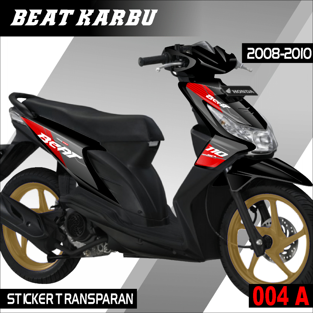 SOLUSI MODIFIKASI BODY MOTOR STRIPING TRANSPARAN BEAT KARBU