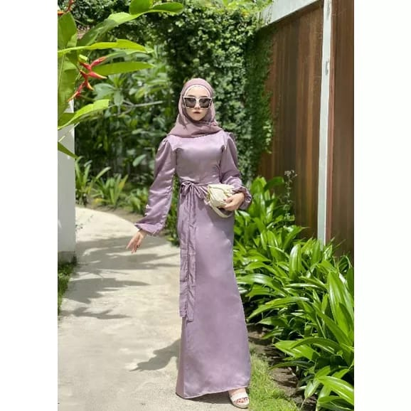 VANNYA DRESS SATIN ROBERTO (turkey malay dress) DRESS TERBARU MALAYSIA, DRESS WANITA, DRESS KONDANGA