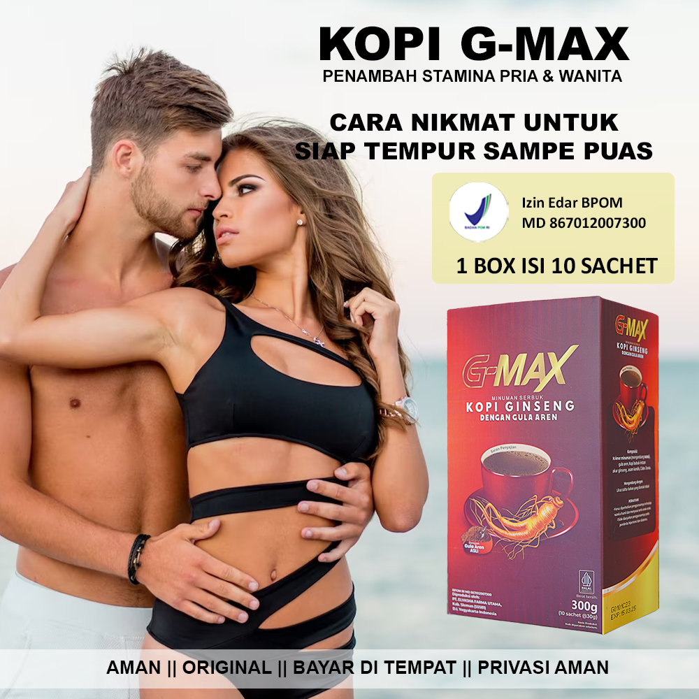 

PROMO - Kopi Stamina Pria Wanita Terbaik - KOPI GMAX 1 BOX 10sct