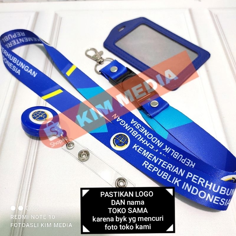 

Tali ID Card KEMENHUB / Lanyard Id kementrian perhubungan KEMENHUB RI