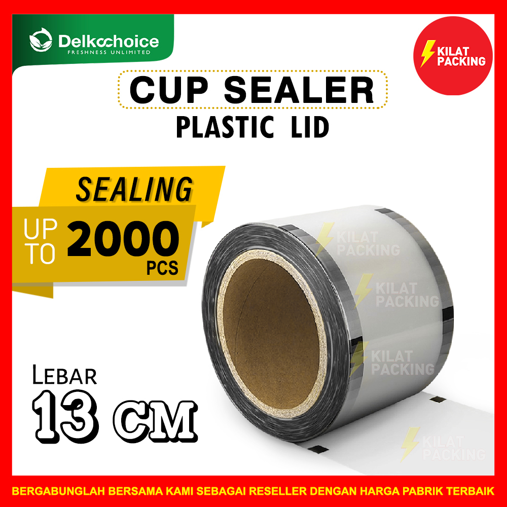 Cup Sealer Plastik Lid Plastik Roll Tutup Gelas Seal Cup 2000pcs Gelas