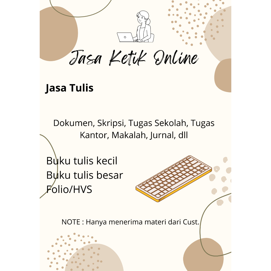 Jasa Tulis Tangan Buku Tulis Besar/Kecil Folio HVS