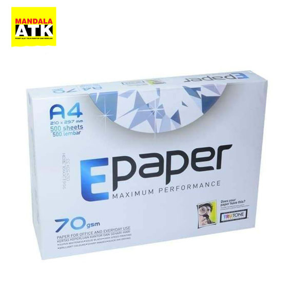 

Kertas Hvs Ukuran A4 / E paper 1 Rim 75 gsm