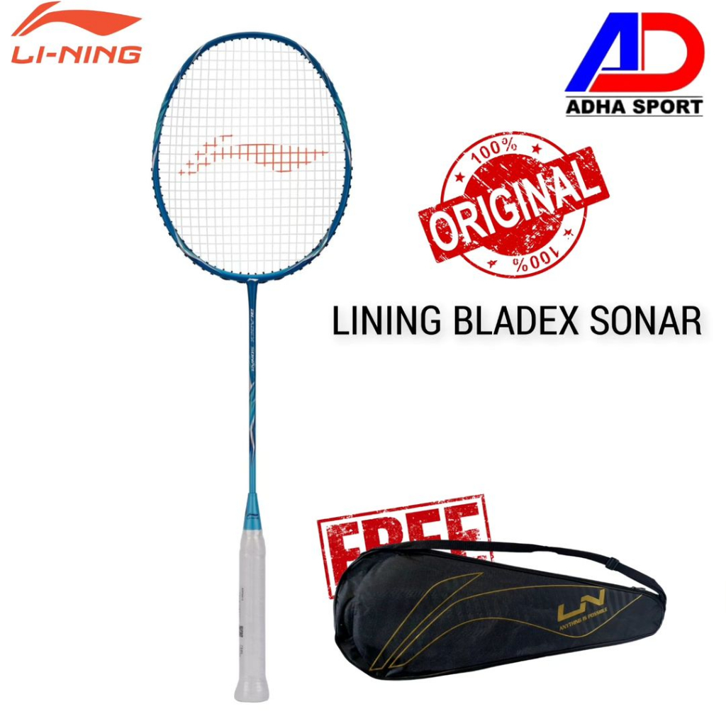 Raket Badminton Lining BladeX Sonar 3U / 4U Original Raket Bulutangkis Store Surabaya Adha Sport