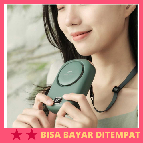 Kipas Angin Portable Model Kalung Leher Neck Fan 2000mAh / Kipas Angin Cooler Fan Fun Gantung Leher 