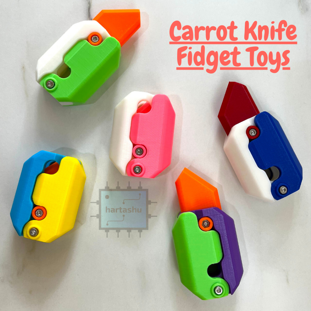 Carrot Gravity Knife Fidget Toys