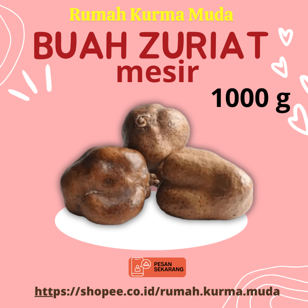 

RumahKurmaMuda - 1000 Gram Buah Zuriat Mesir Doum Belah Promil Asli Siap Konsumsi Original 1 Kg