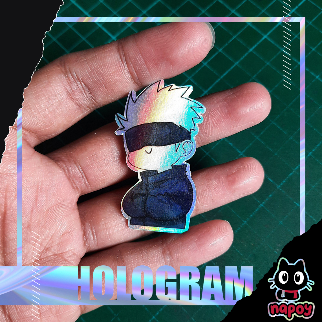 

Stiker Hologram Anime Jujutsu Kaisen Satoru Gojo Chibi