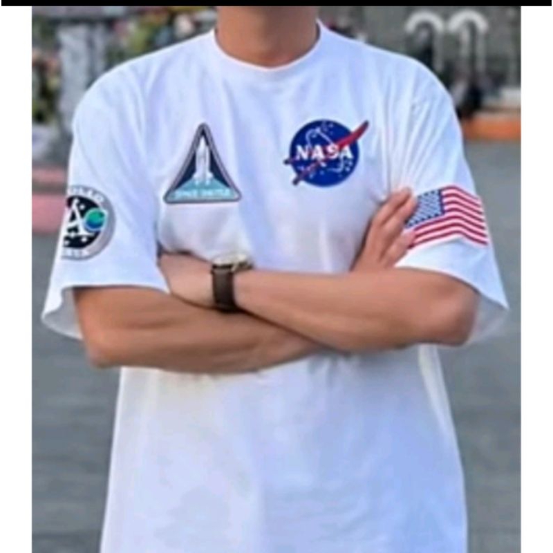 TERBARU / Kaos Nasa premium  / kaos nasa putih  pendek / kaos distro / kaos nasa pria / kaos nasa wa