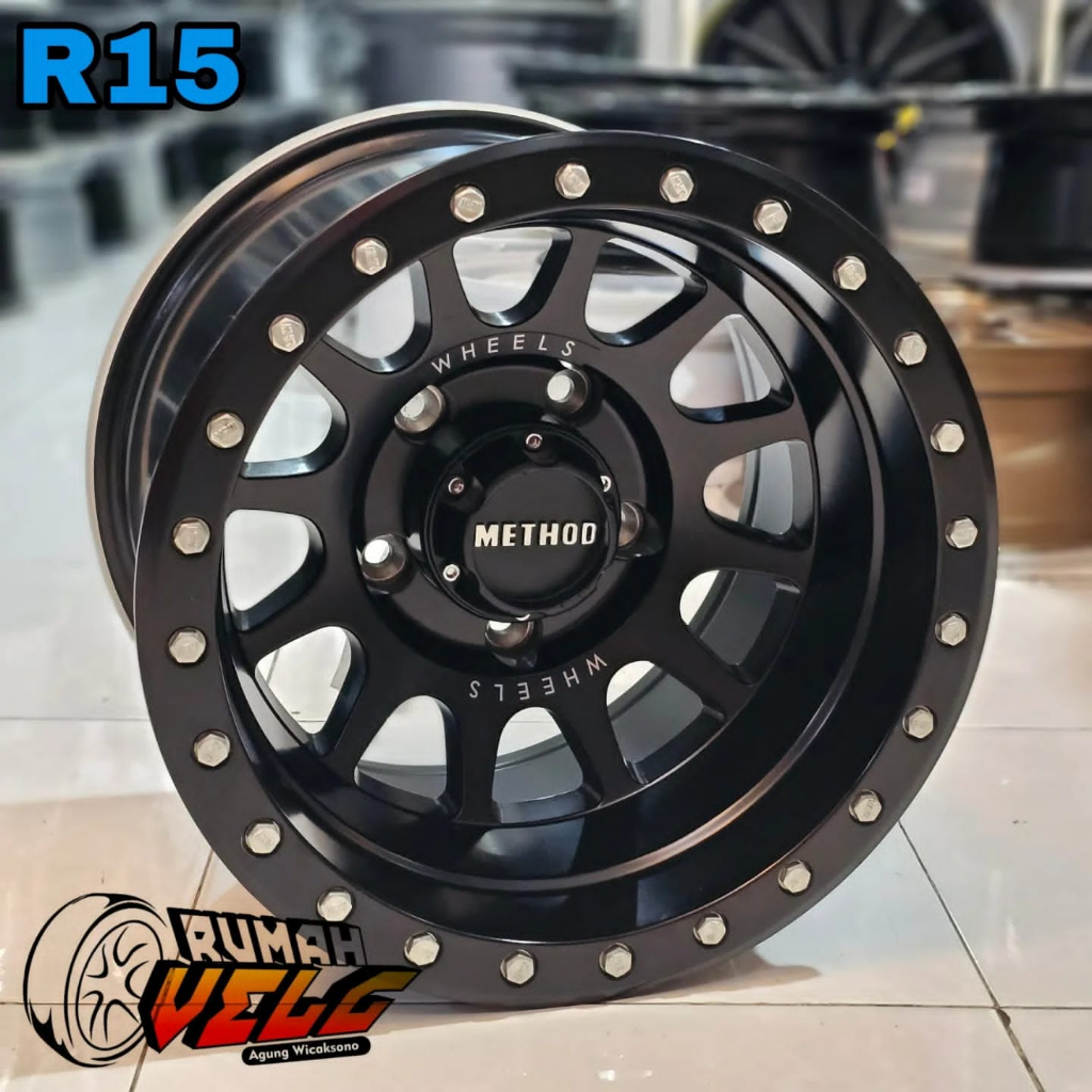 R15 METHOD Pcd 5 -139, 7 VELG RACING MOBIL