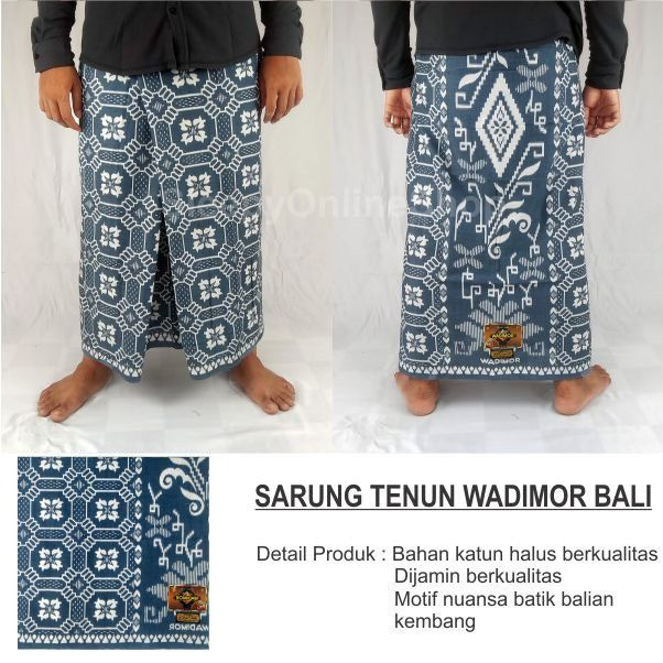 [COD] Sarung Wadimor Bali Dewasa Original / Kain Sarung Wadimor Bali Dewasa02
