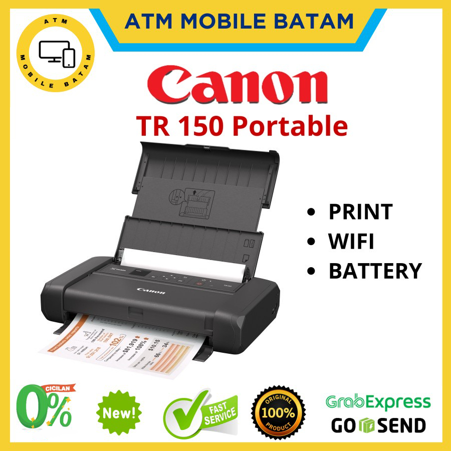 Printer Portabel Canon PIXMA TR150 - Teknologi Inkjet FINE