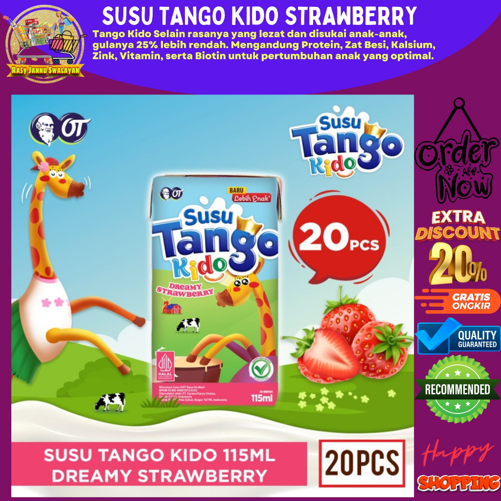 

SUSU TANGO KIDO DREAMY STRAWBERRY 115ML