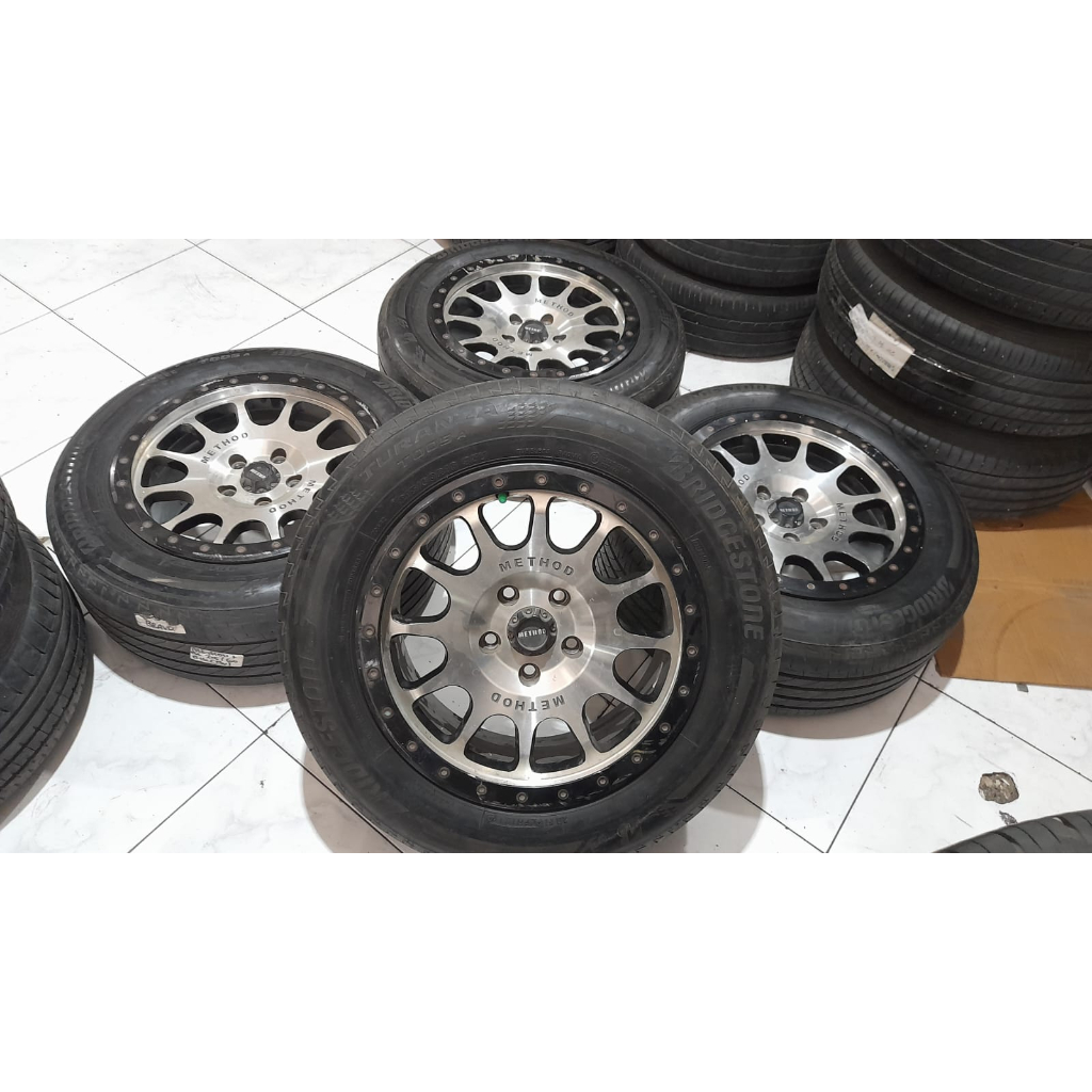 VELG MOBIL BEKAS RUSH METHOD HSR RING16 X7,5 5X114 B-P + BS 215 60