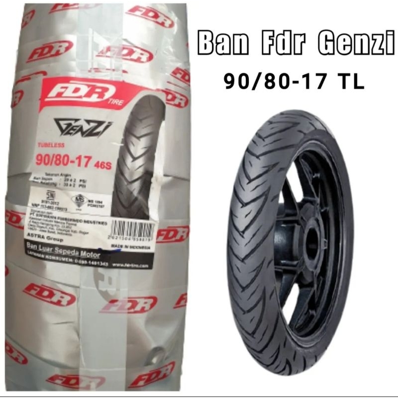 FDR GENZI 90/80-17 TUBELESS