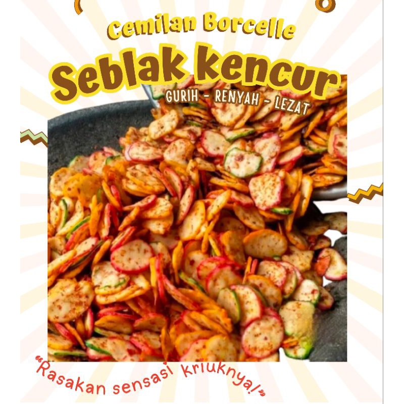 

Krupuk Seblak Kencur Pedas Cemilan Oleh Oleh 250 gm