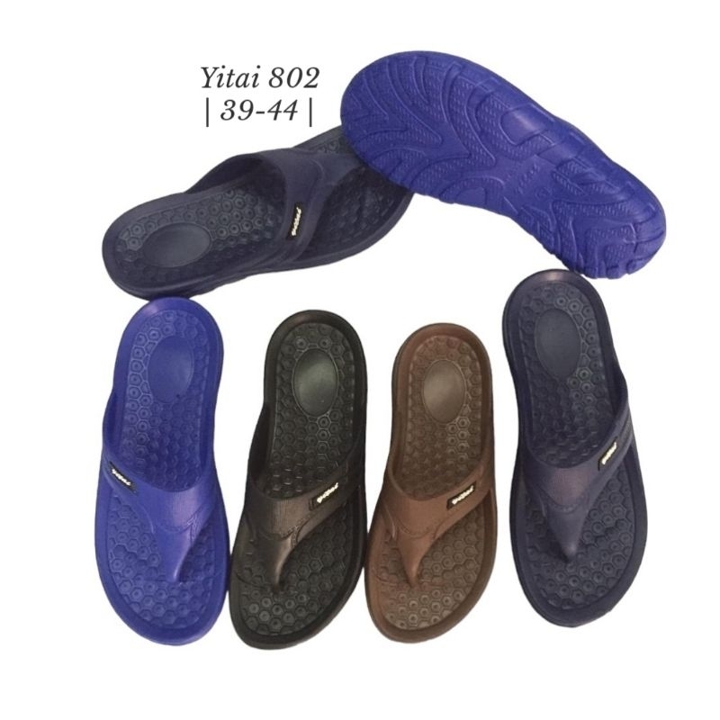 Sandal Jepit Yitai 802 (39-44)/Sandal Jepit Pria/Sandal Jepit Karet Pria/Sandal Karet Pria/Sandal Je