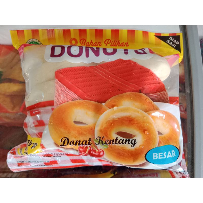 

Donat kentang besar pelangi