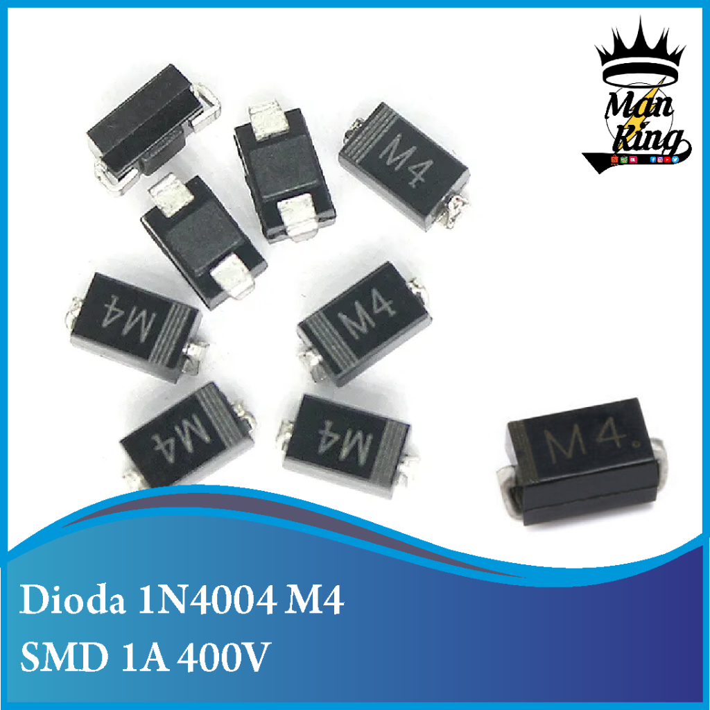 Dioda M4 SMD 1N4004 1A 400V IN4004 Silicon Diode Rectifier DO-214AC