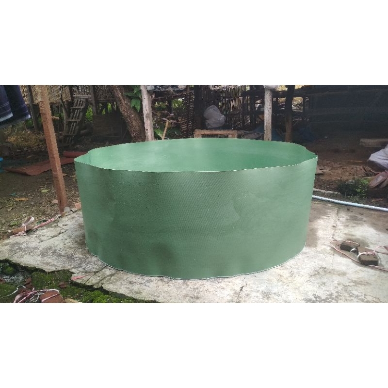kolam bulat diameter 1,5 tinggi 1m//kolam bulat tanpa rangka//kolam ikan lele//kolam ikan hias//kola