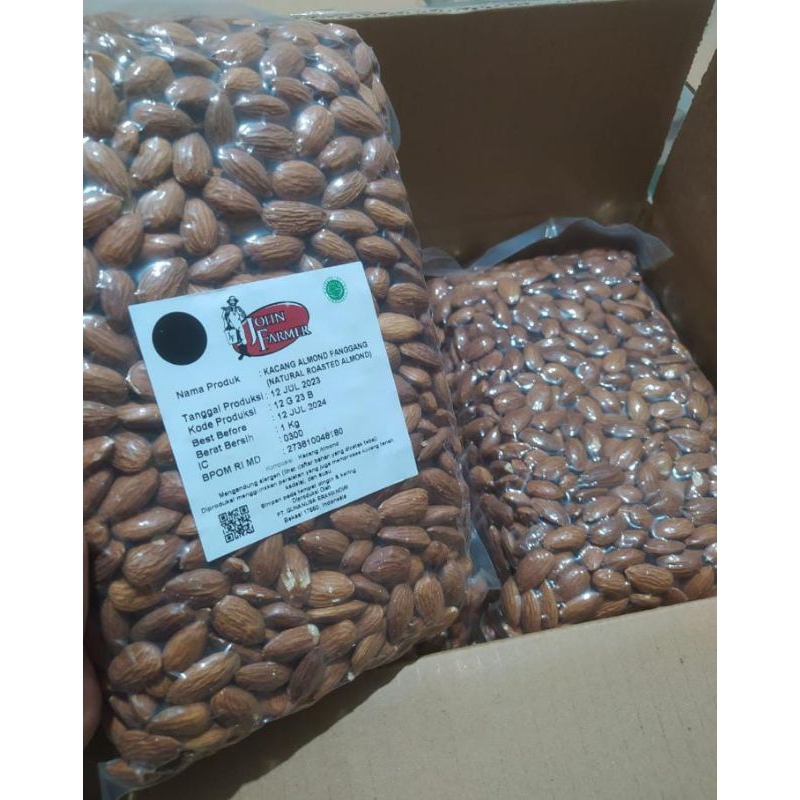 

Almond kupas panggang 1kg