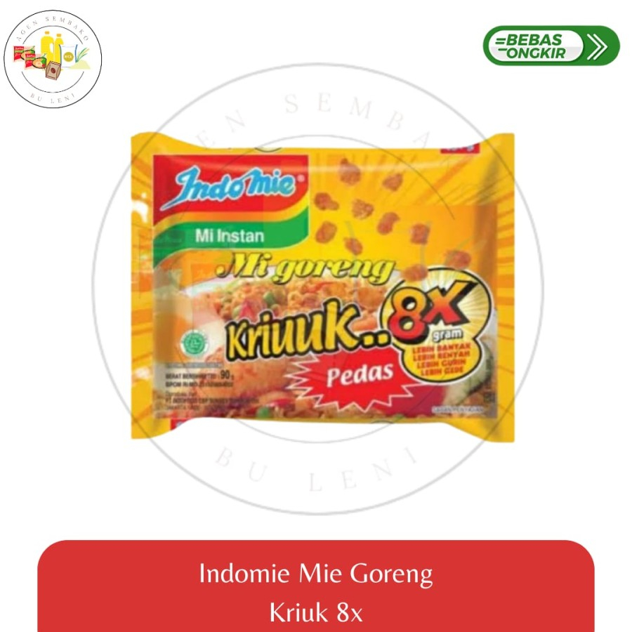 

Indomie Kriuk 8x Pedas Goreng