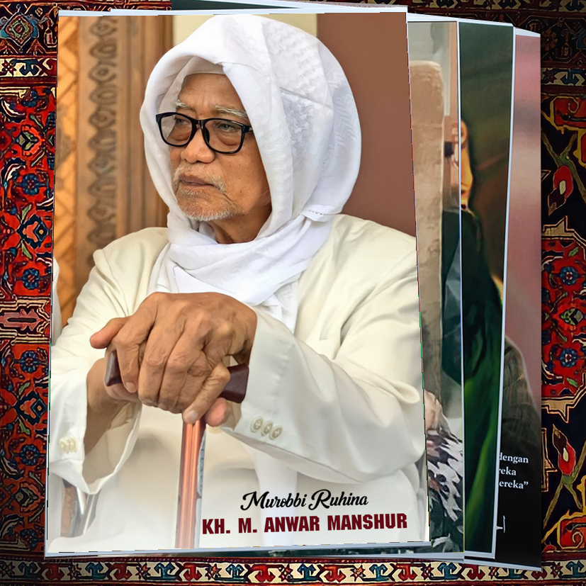 POSTER MBAH YAI ANWAR MANSHUR LIRBOYO BAHAN LUSTER UV