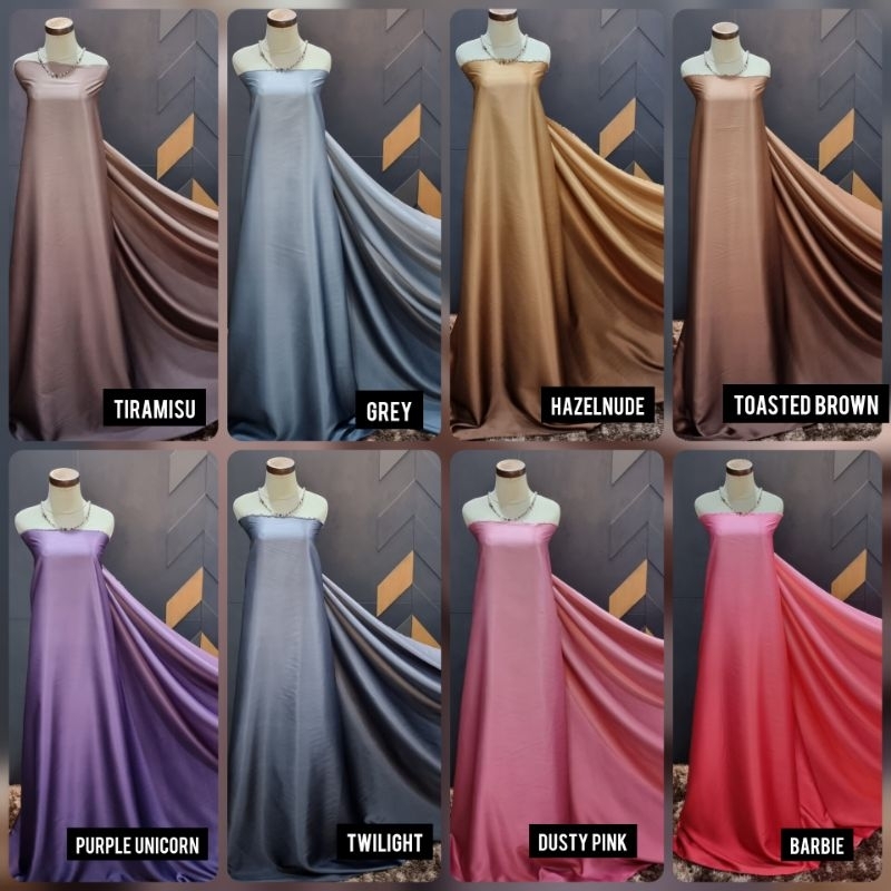 SATIN VELVET GRADASI SERAGAM BRIDESMAID METERAN