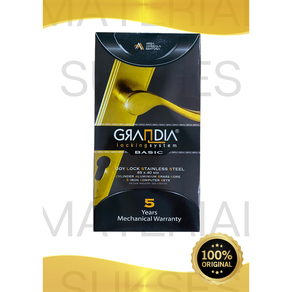 HANDLE HANDEL PINTU RUMAH BESAR GRANDIA KUNING 874