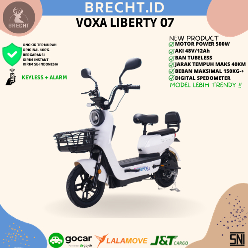 Sepeda Listrik VOXA Liberty S 500W - Warna Variasi, Garansi Resmi