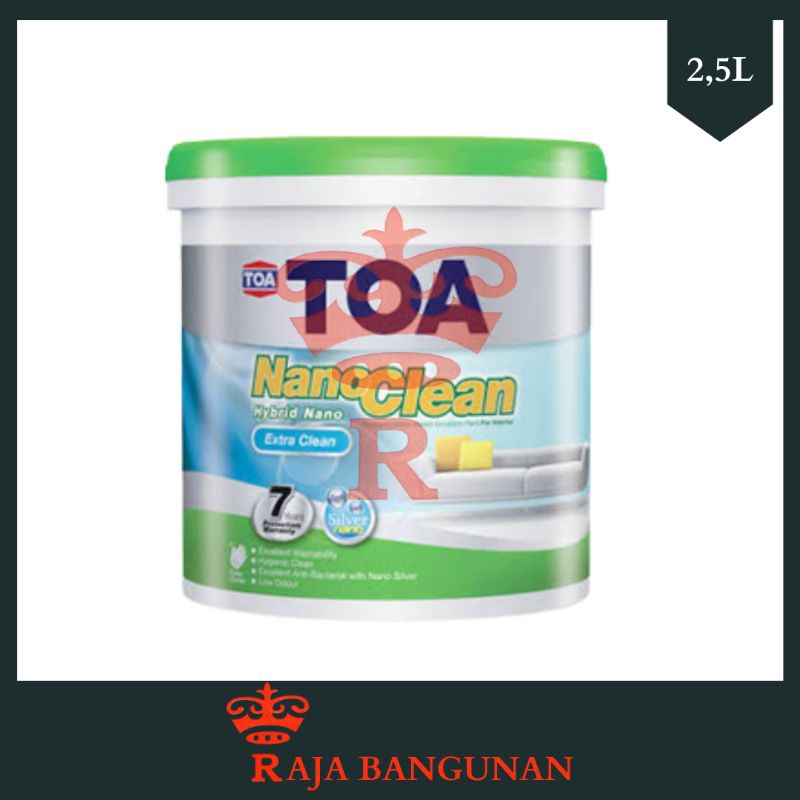 Toa Cat Tembok NanoClean ExtraClean Interior Cat Tinting Warna RIKUES 2,5L