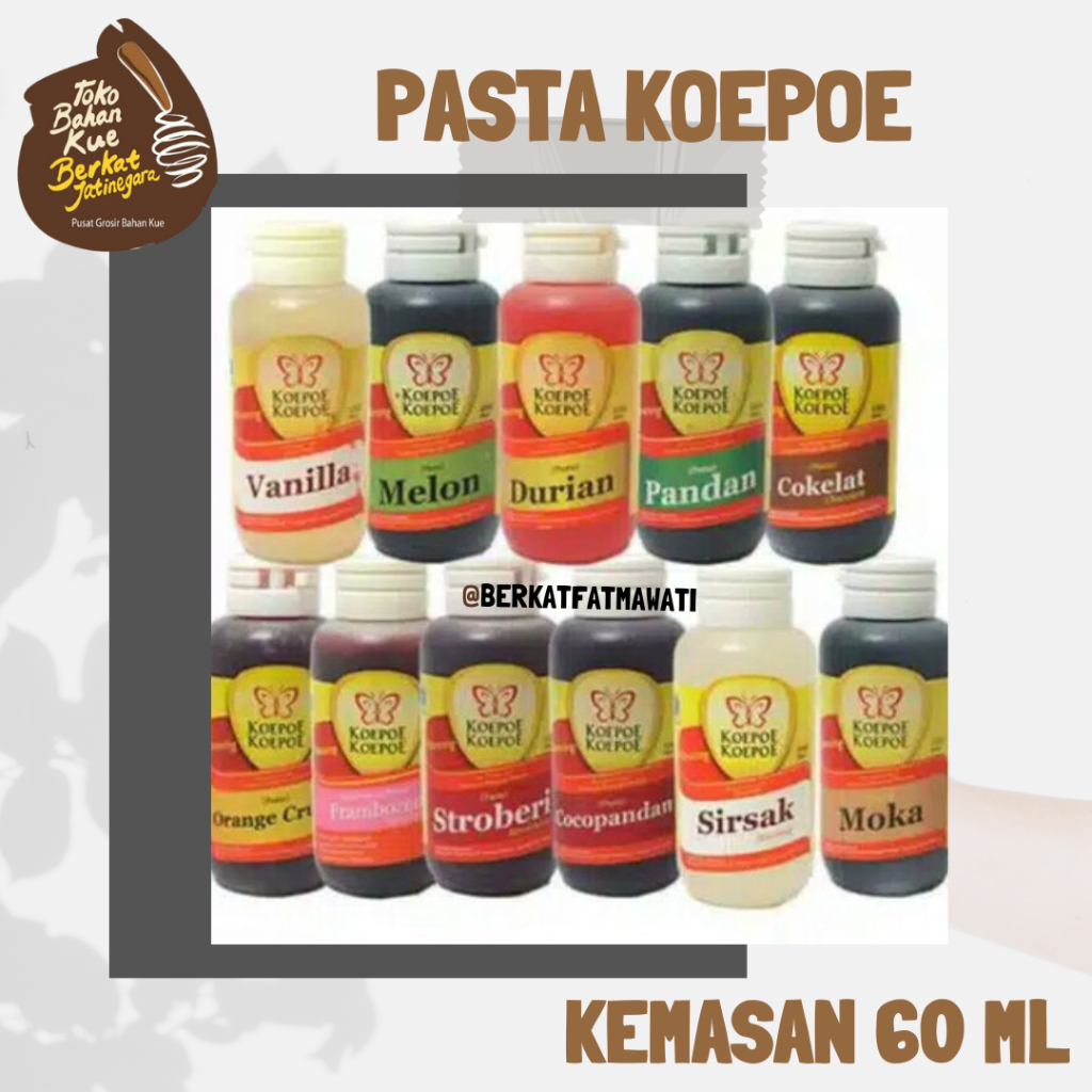 

PASTA KOEPOE 60 ML /PERISA MAKANAN ALL VARIAN / PCS