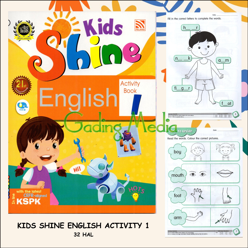 KIDS SHINE ENGLISH ACTIVITY BOOK 1