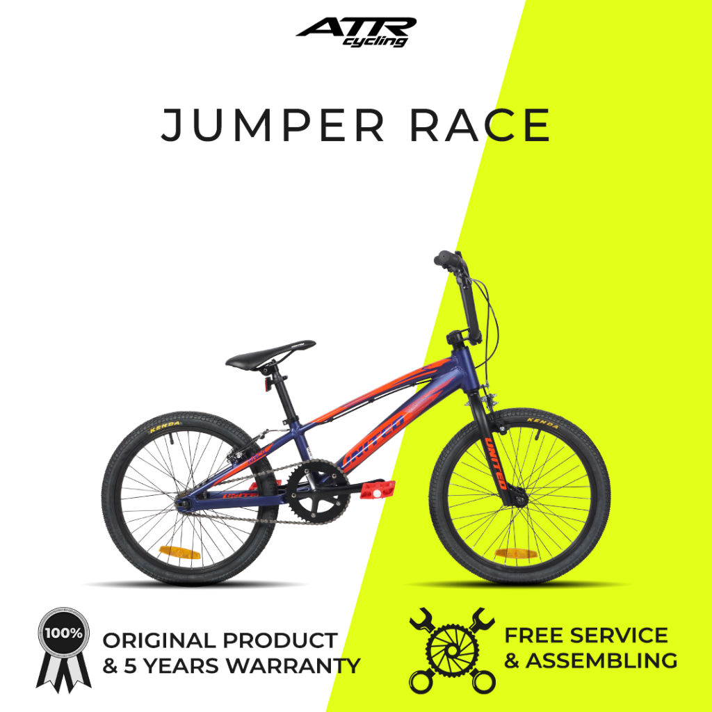 SEPEDA BMX AL 20-01SP UNITED JUMPER RACE (22) BL-RD