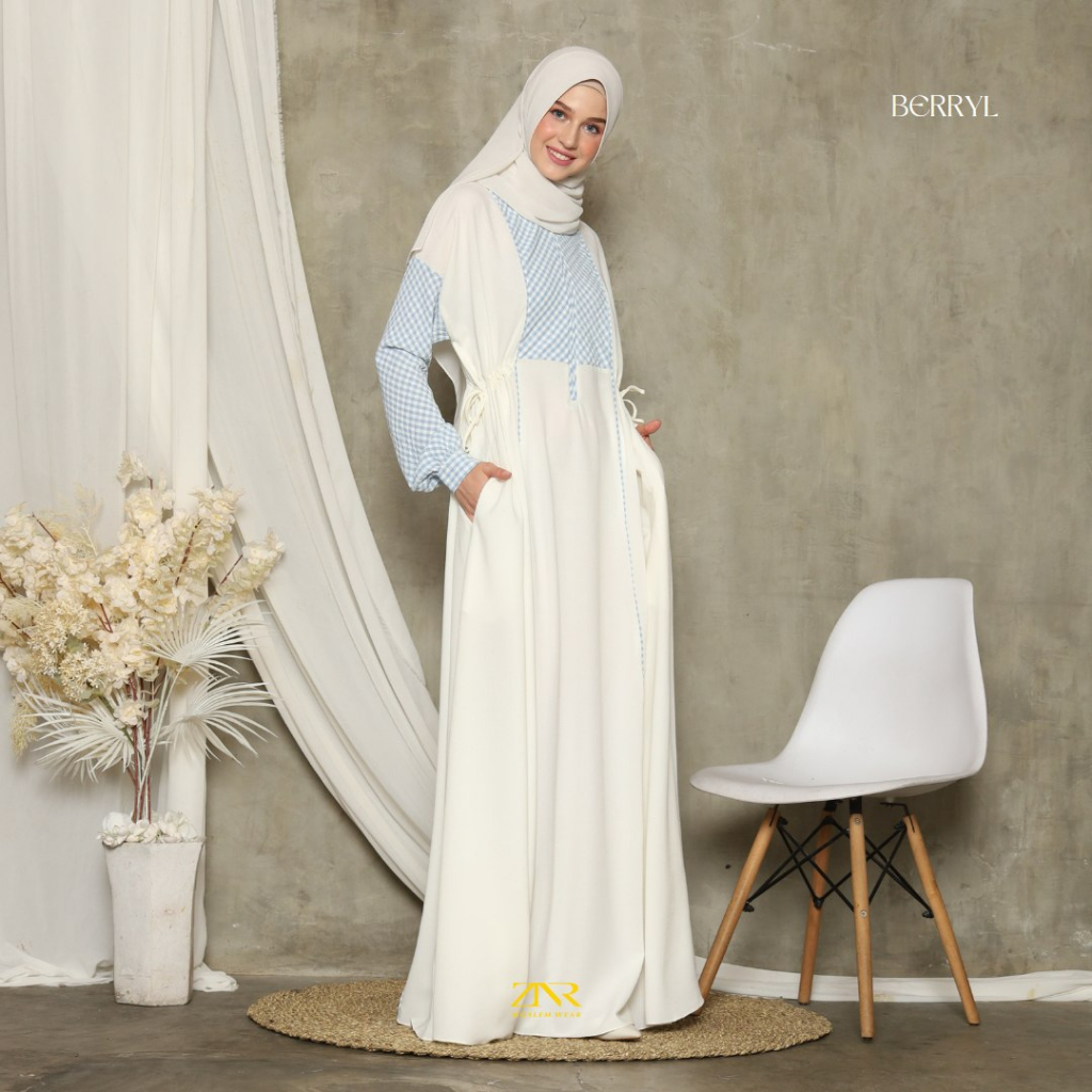 Gamis Wanita Terbaru Baju Gamis Putih Abaya Remaja Kekinian One Size Dress Wanita Kekinian Abaya ter