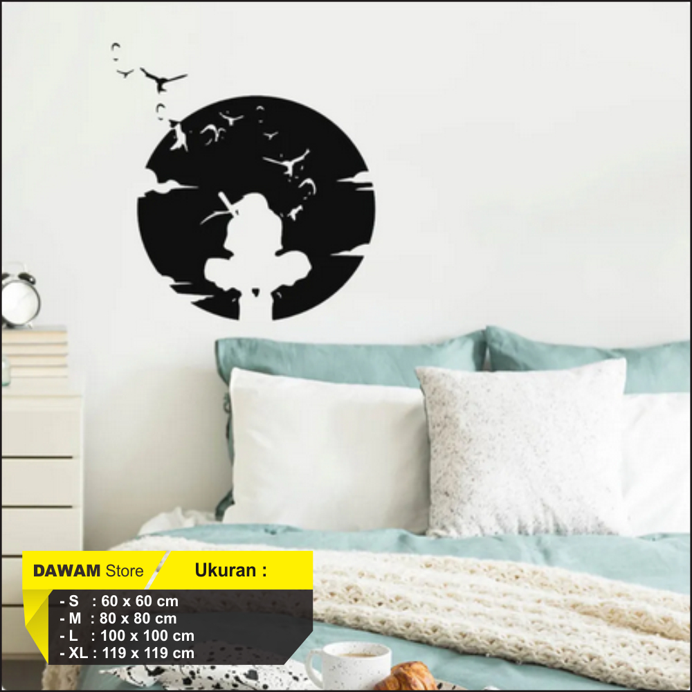 Wall Sticker Dinding Anime Jepang Stiker Itachi Naruto Baruto