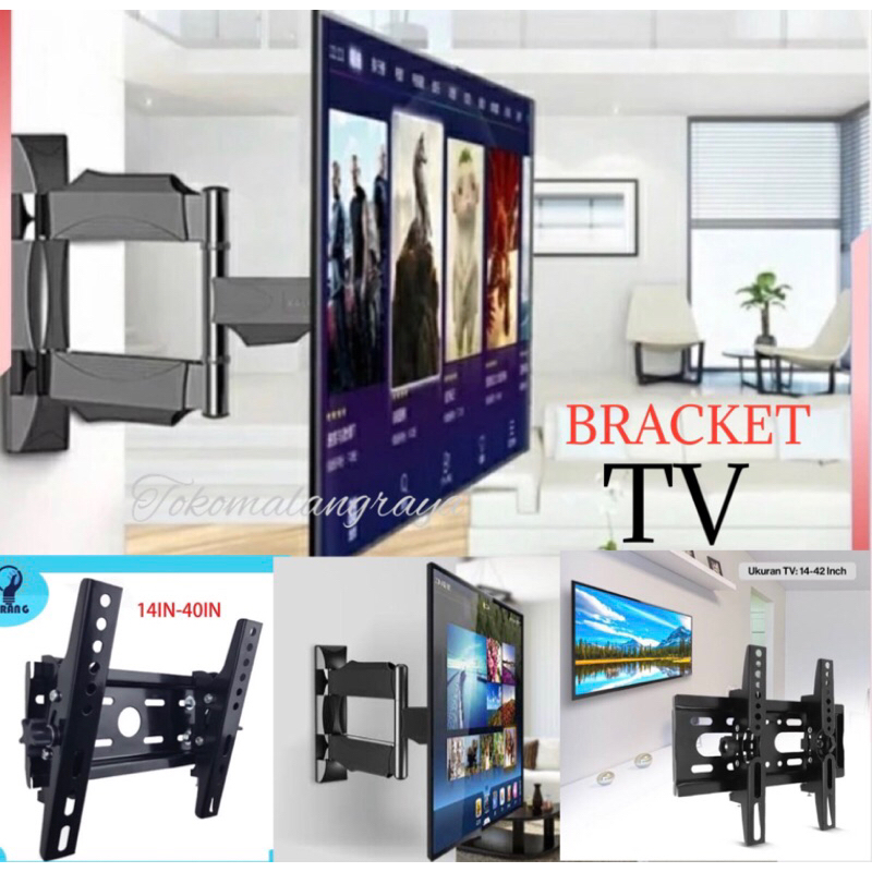 bracket tv/bracket tv lcd led/bracket tv 32-43 inchi