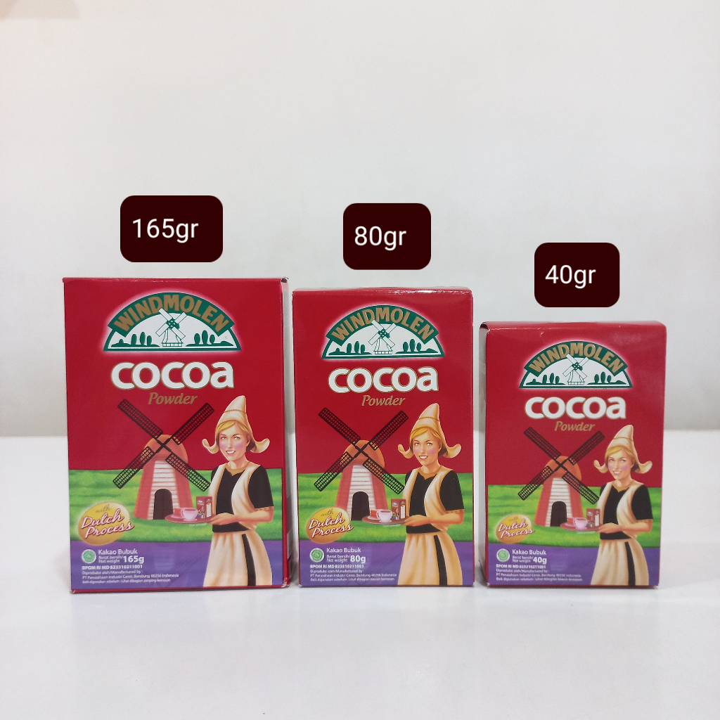 

Windmolen Cocoa Powder 165 Gram / 80 Gram / 40 Gram